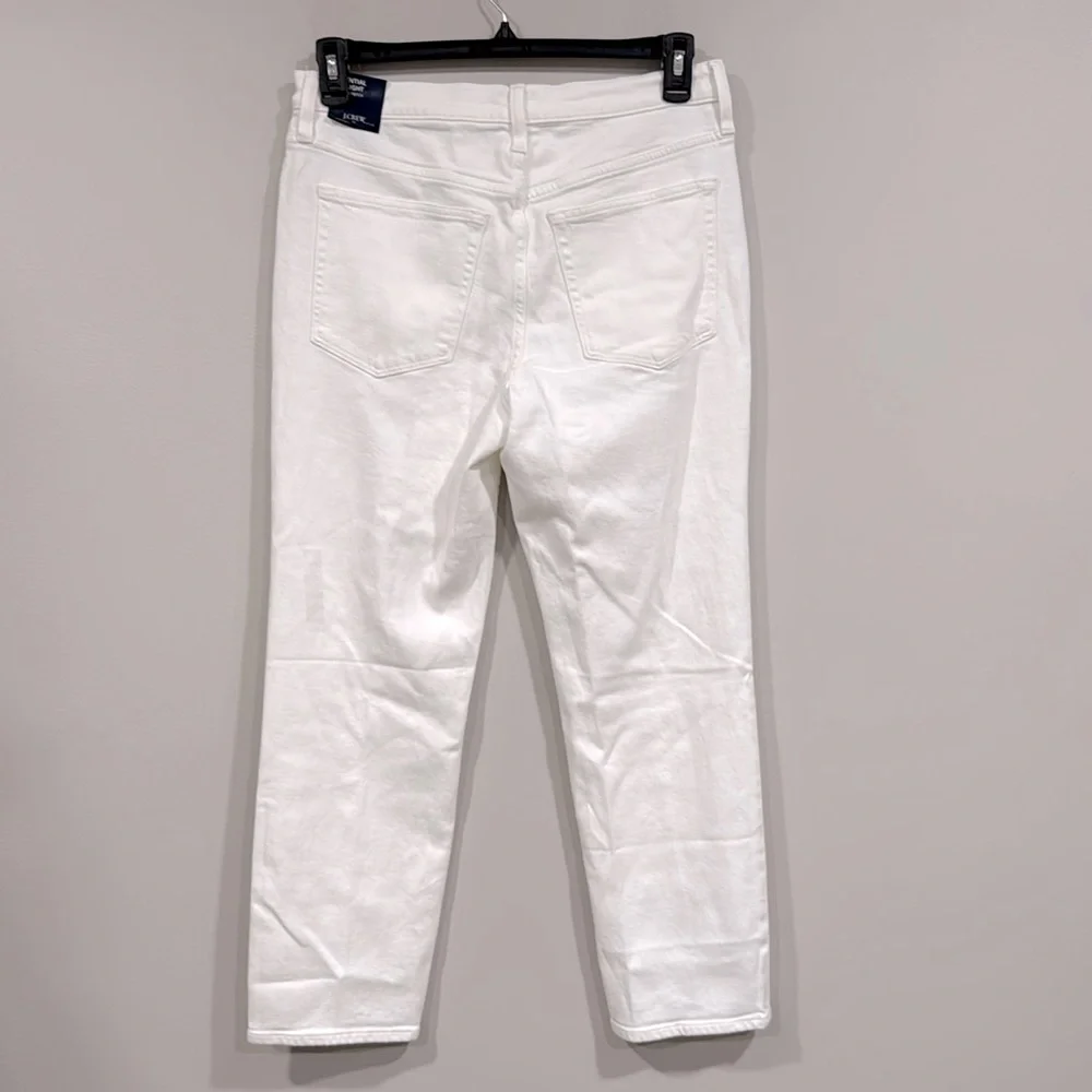 J. Crew White Essential Straight Jeans 30 NWT